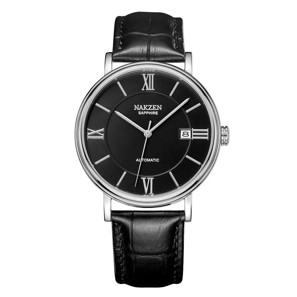Montre mécanique automatique de luxe pour homme NAKZEN avec mouvement Miyota 9015 