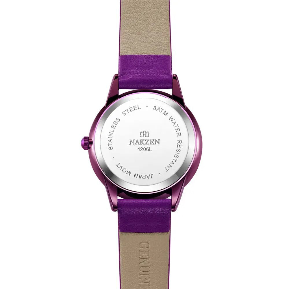 Montre-bracelet minimaliste pour femme, motif ciel étoilé, à quartz, chiffres romains et boucle magnétique