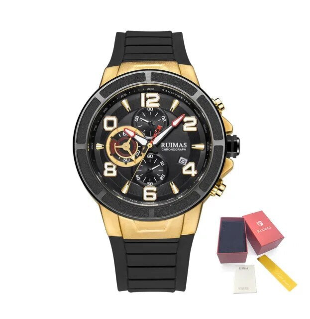 Montres à quartz de luxe pour hommes, étanches, sportives, chronographes, montres-bracelets