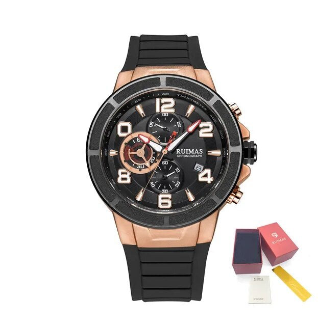 Montres à quartz de luxe pour hommes, étanches, sportives, chronographes, montres-bracelets