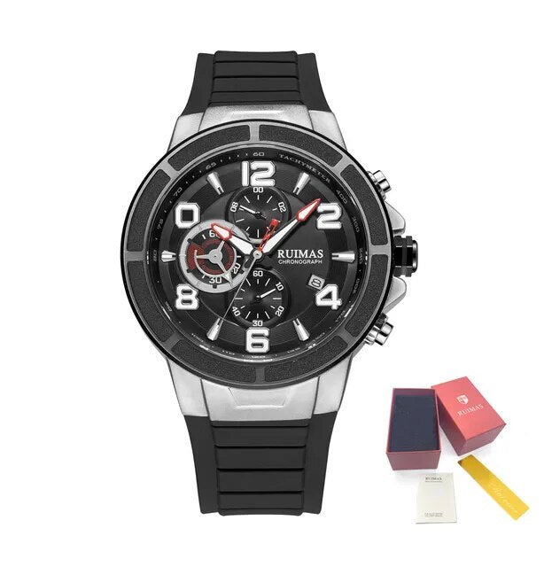 Montres à quartz de luxe pour hommes, étanches, sportives, chronographes, montres-bracelets