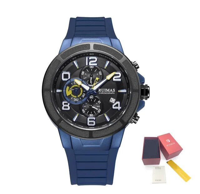 Montres à quartz de luxe pour hommes, étanches, sportives, chronographes, montres-bracelets