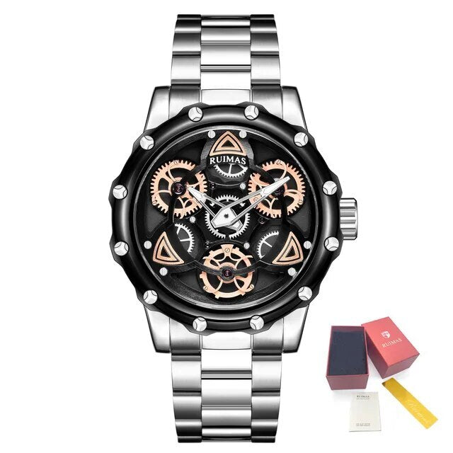 Men's Quartz Watch Stainless Steel Chronograph Waterproof Business Casual 331 MEGWARCHRONO