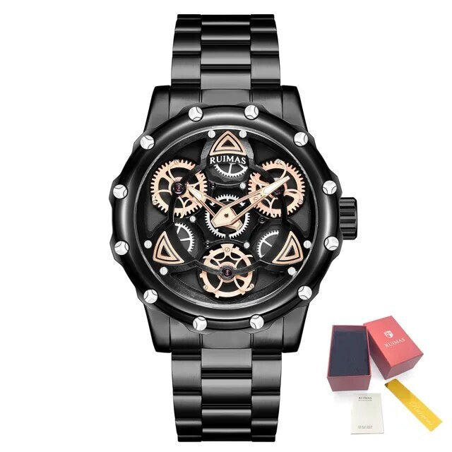 Men's Quartz Watch Stainless Steel Chronograph Waterproof Business Casual 331 MEGWARCHRONO