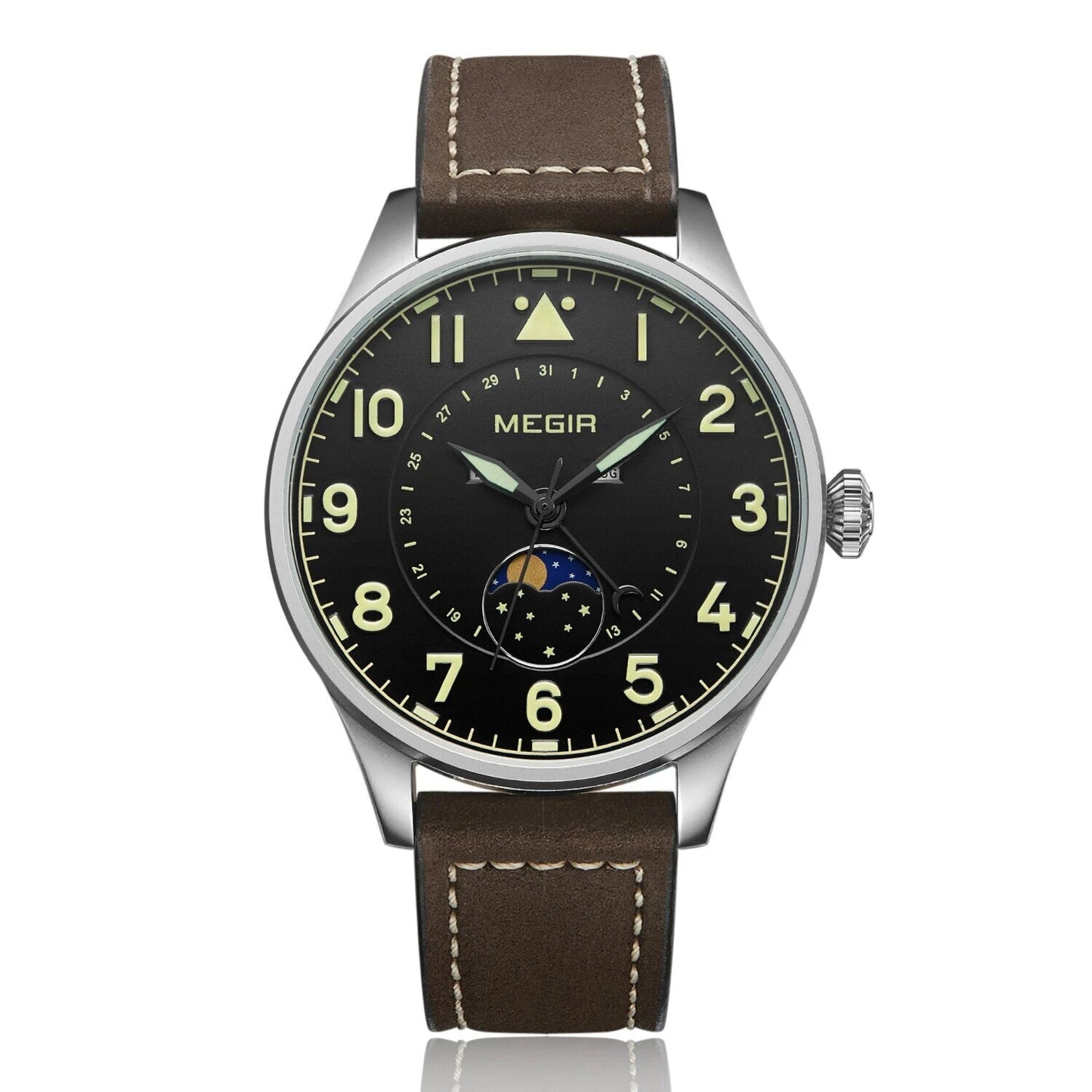 Montres de luxe pour hommes, style sport, quartz, étanches, en cuir, pour affaires ou loisirs.