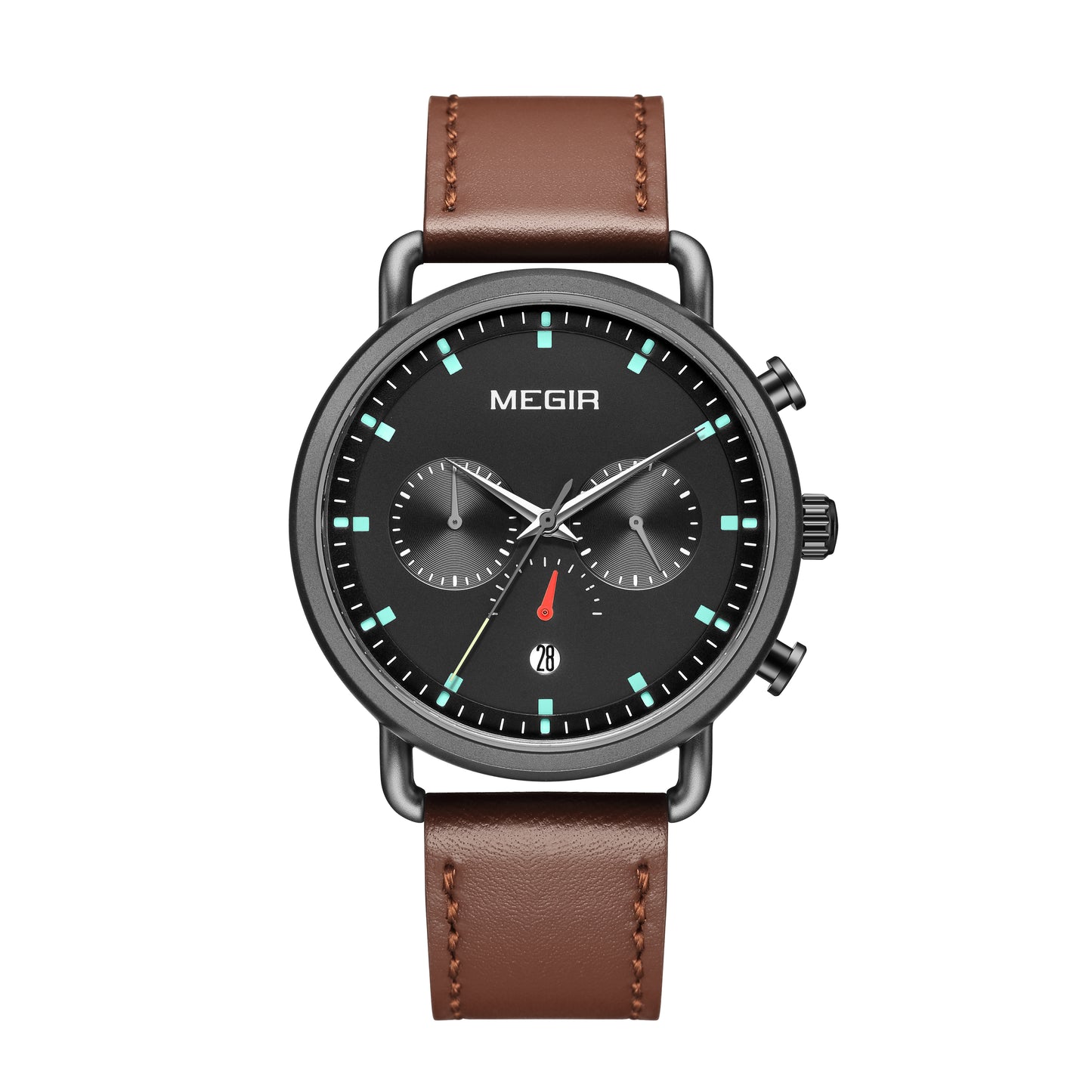 Montre homme MEGIR, marque de luxe, style décontracté, montre à quartz étanche avec date, montre de sport militaire, Relogio Masculino