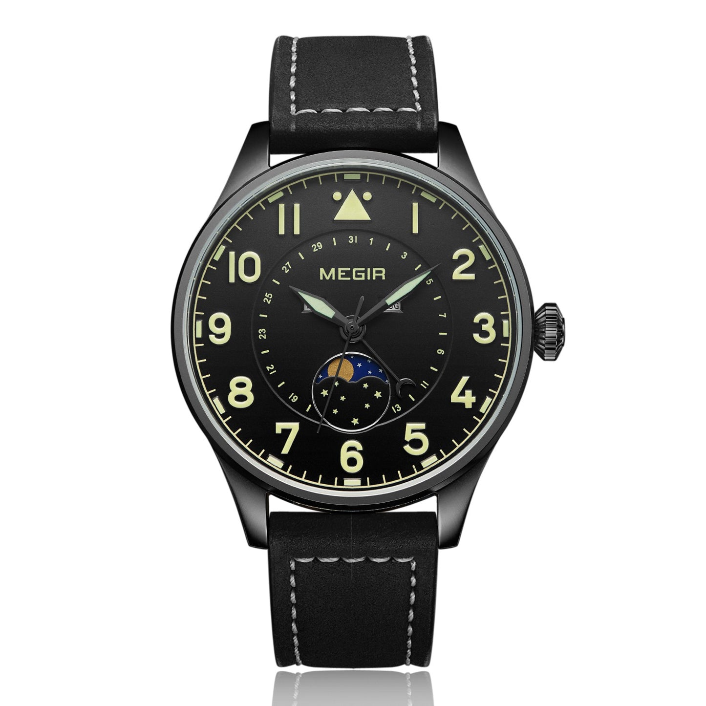 Montres de luxe pour hommes, style sport, quartz, étanches, en cuir, pour affaires ou loisirs.