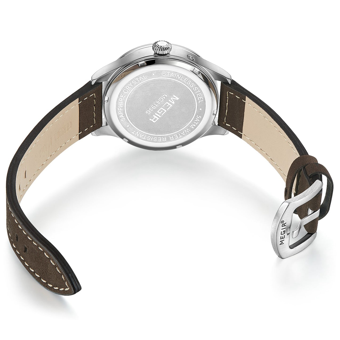 Montres de luxe pour hommes, style sport, quartz, étanches, en cuir, pour affaires ou loisirs.