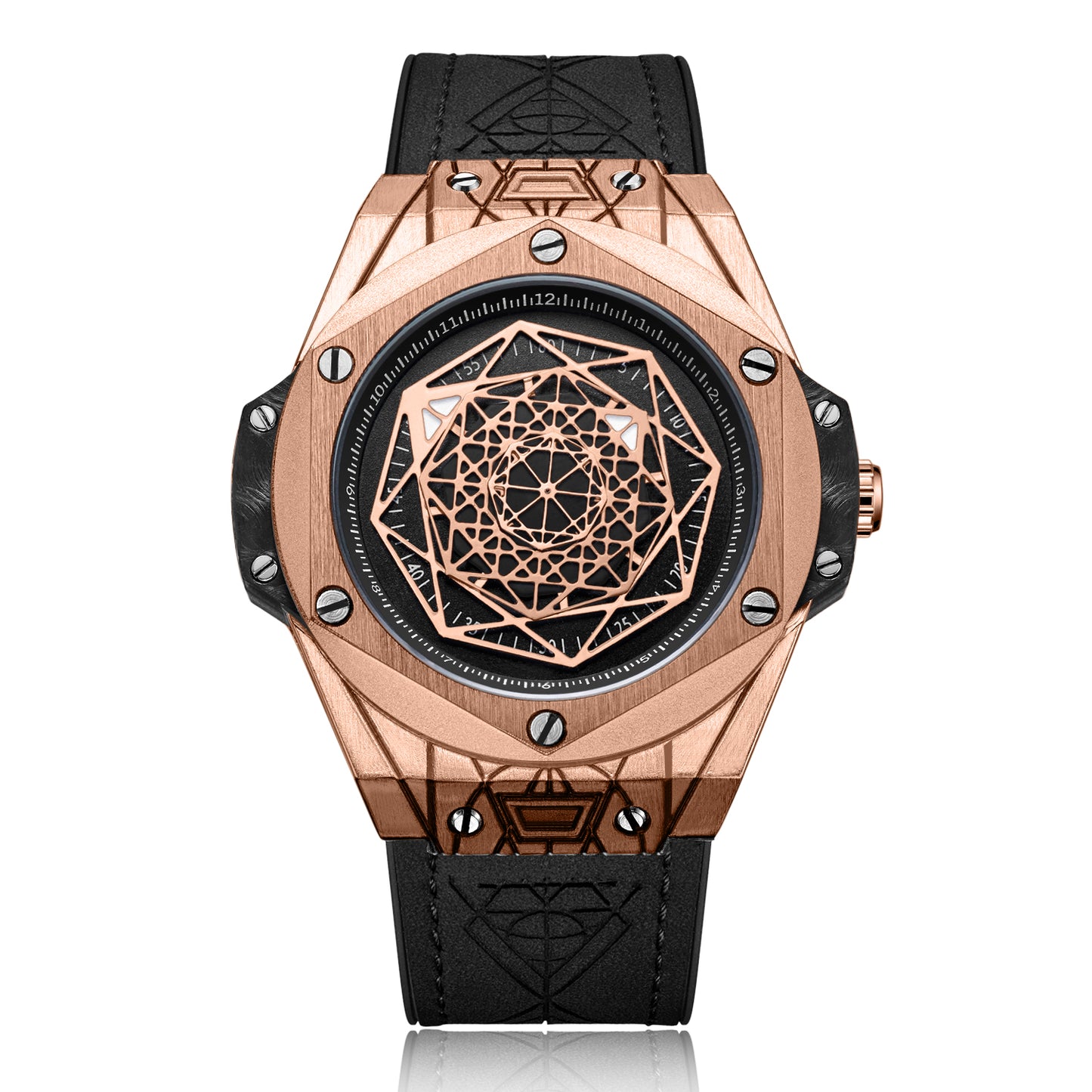 Mens Fashion Sport Watches Waterproof Quartz Men Reloj Leather Strap Clock