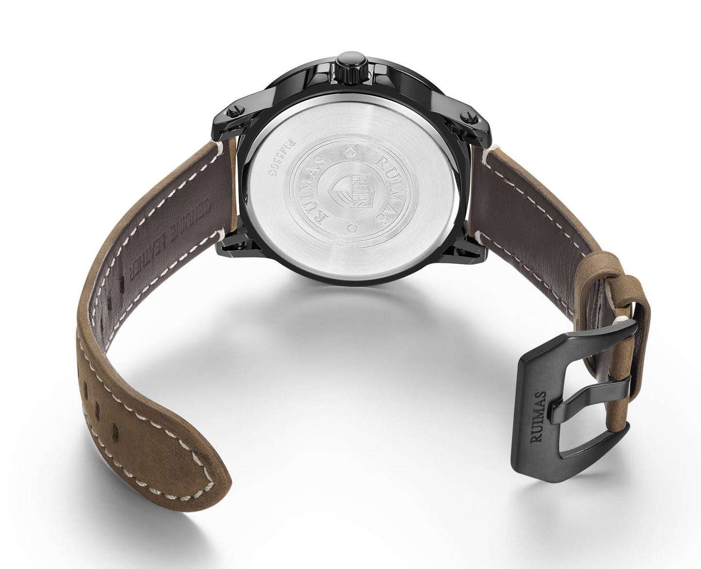 Montre de sport étanche à quartz pour homme avec bracelet en cuir - Style MEGWAT