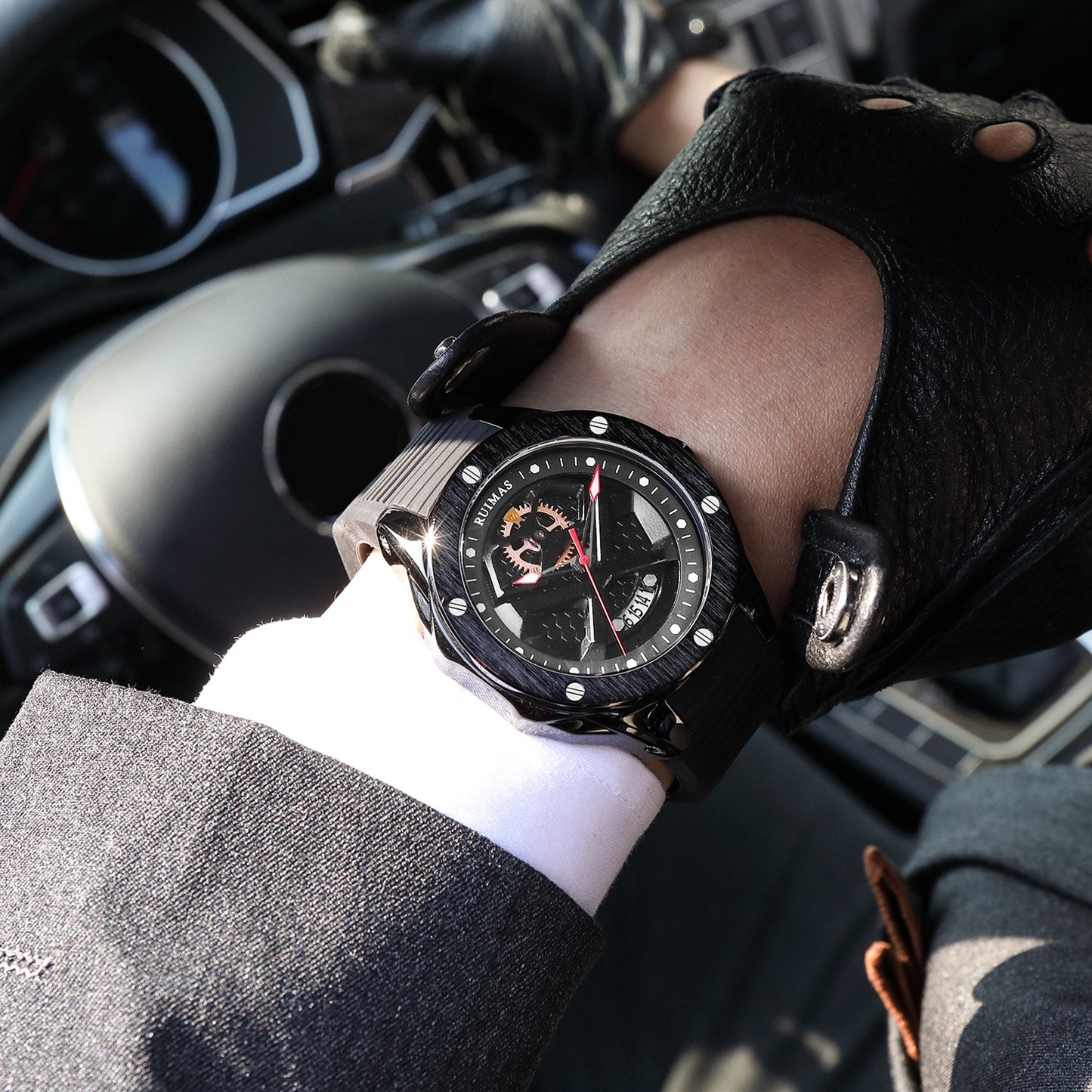 Montres de sport pour hommes à quartz, étanches, bracelet en silicone, Relogio Masculino