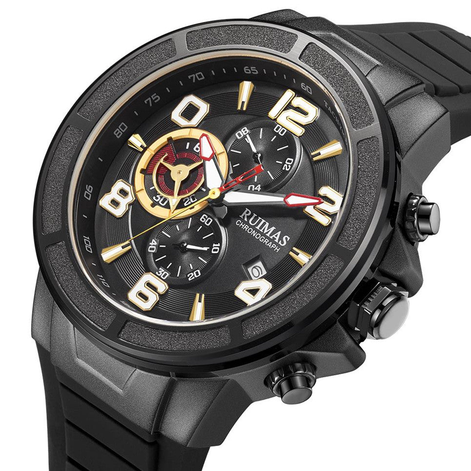 Montres à quartz de luxe pour hommes, étanches, sportives, chronographes, montres-bracelets