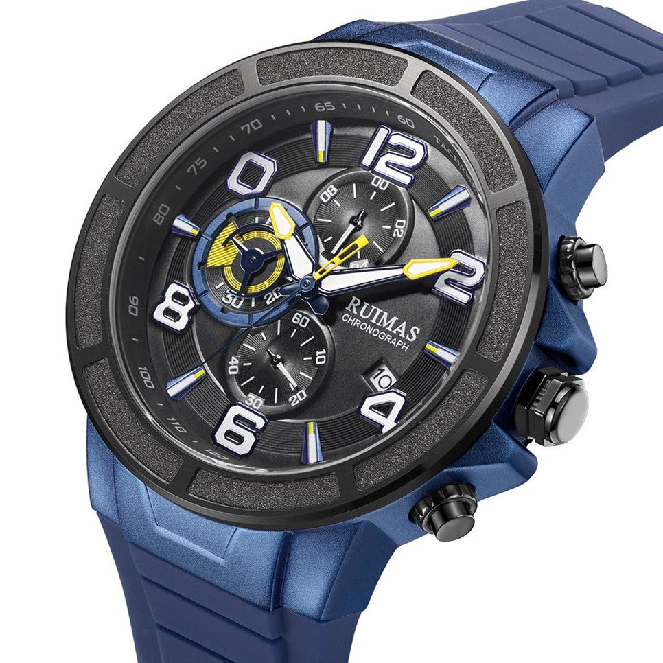 Montres à quartz de luxe pour hommes, étanches, sportives, chronographes, montres-bracelets