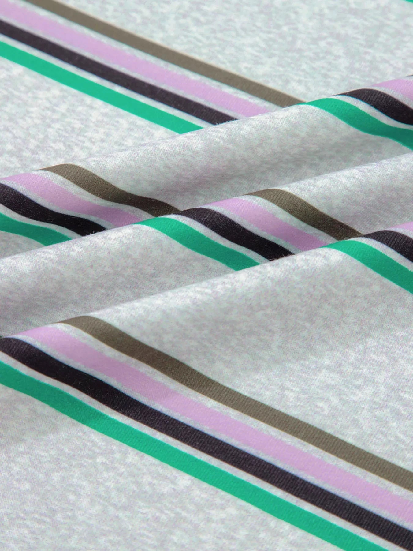 Stripe Oversize Drop Shoulder Long Sleeve Casual Top by Trendsi