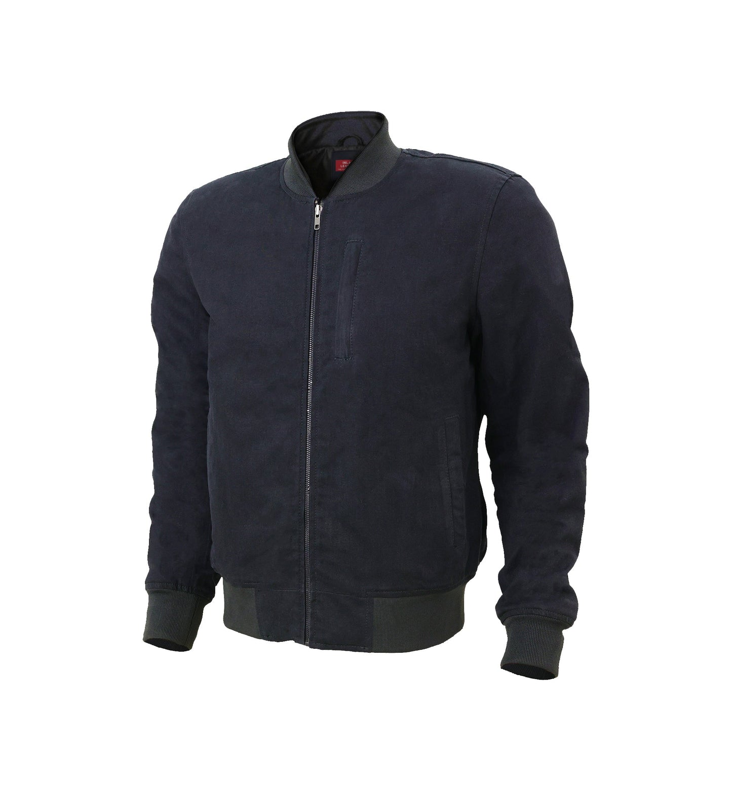 Veste bomber de moto rembourrée en denim pour homme Burak