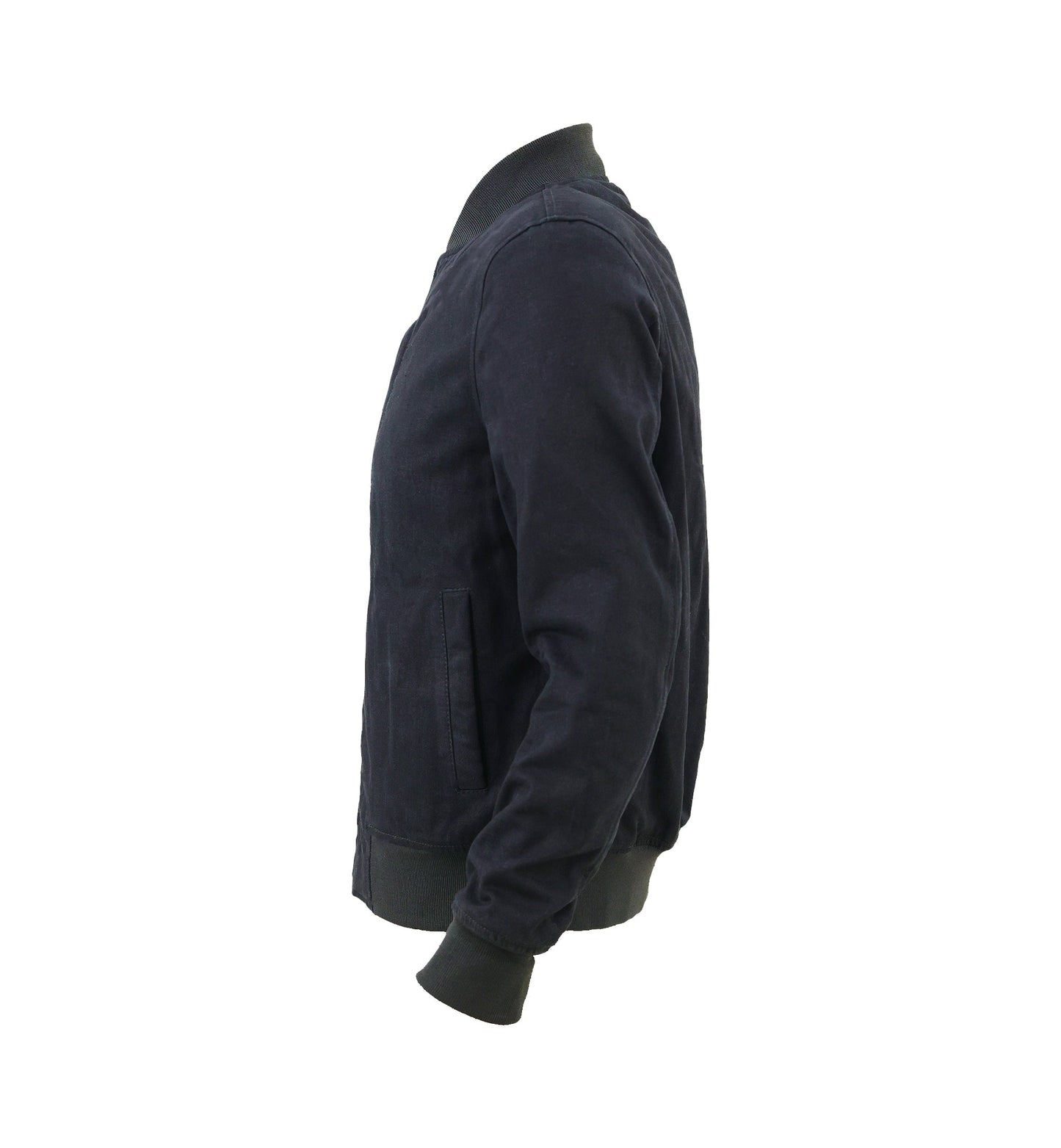 Veste bomber de moto rembourrée en denim pour homme Burak