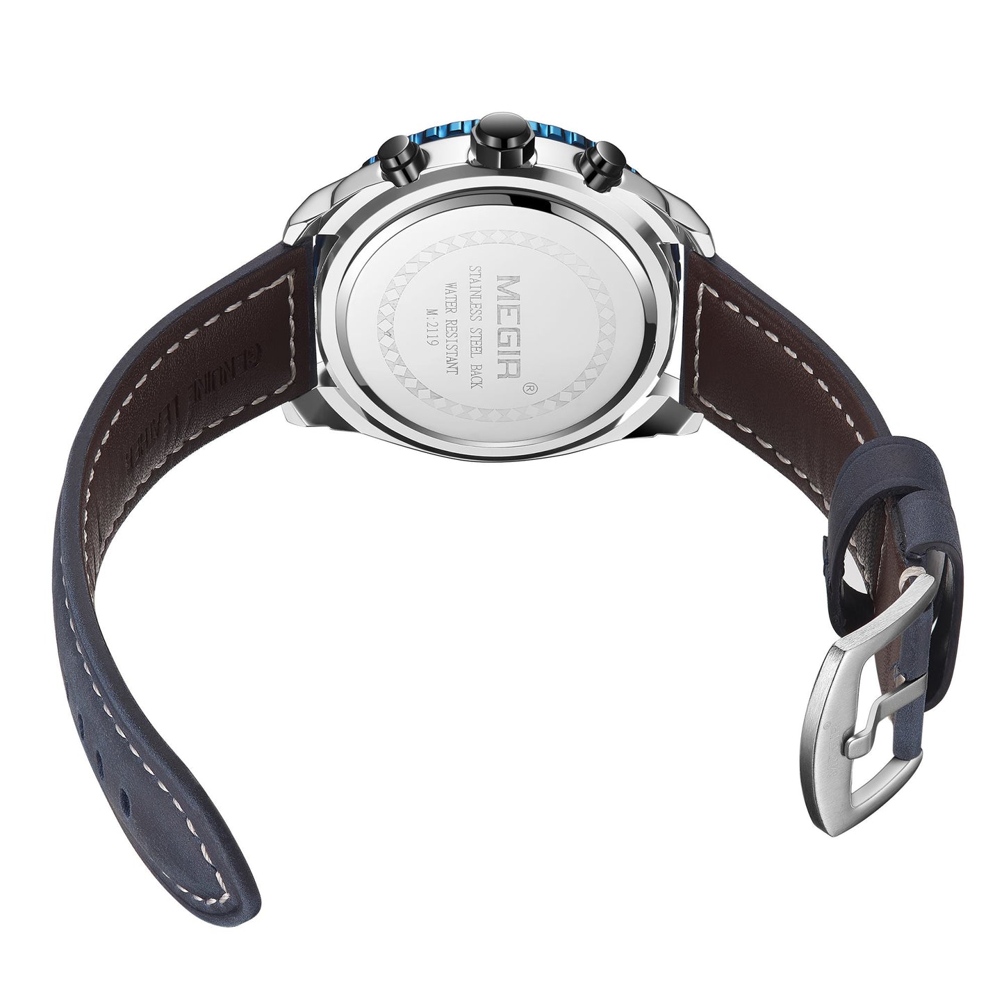 Megir Men's Waterproof Sport Watch Quartz Military Wristwatch Relogio Masculino