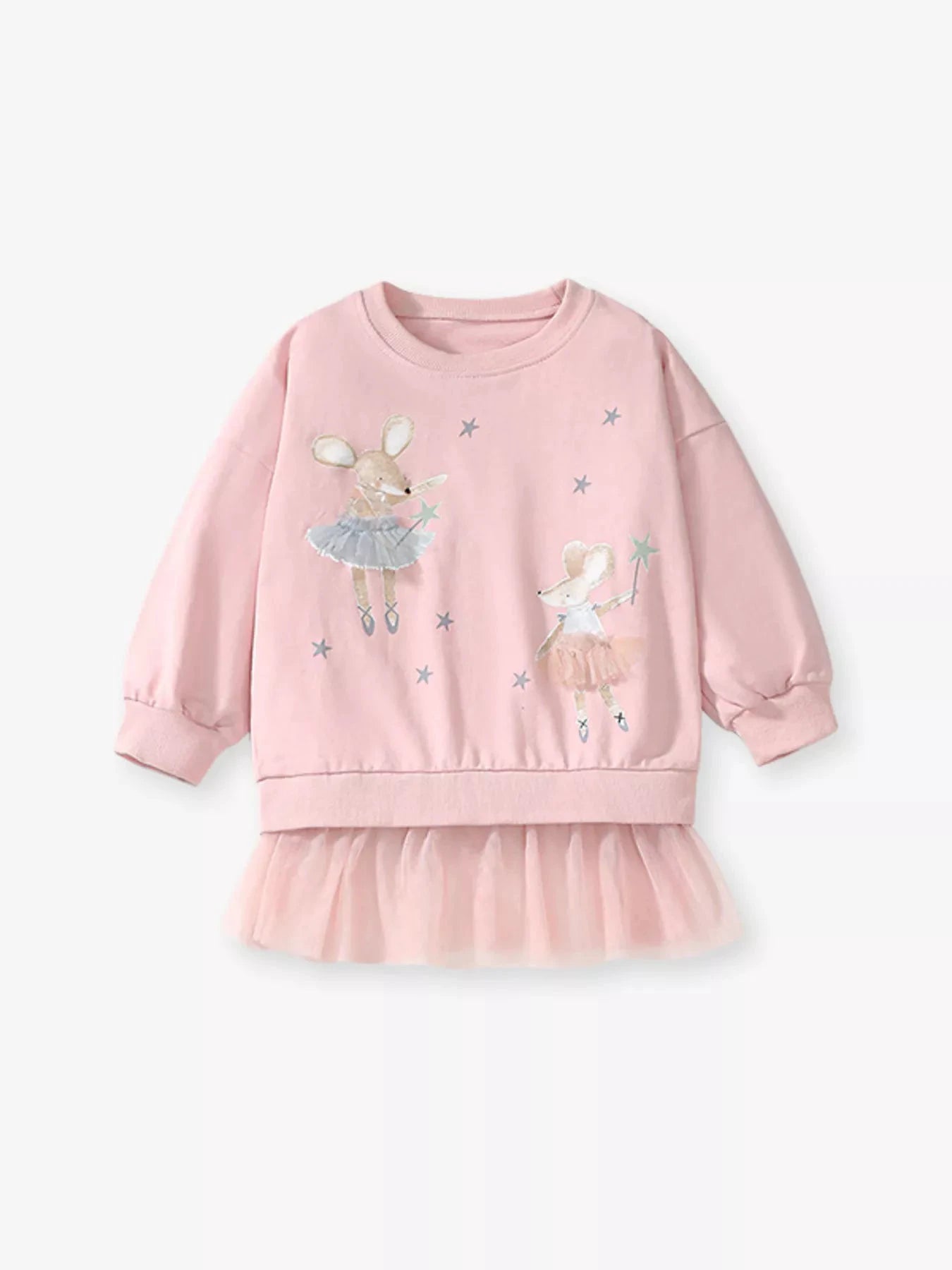 Children's Ballerina Mouse Sweatshirt & Leggings Set by Trendsi