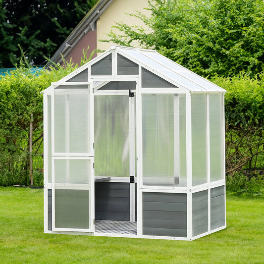 76''x48''x86'' Polycarbonate Greenhouse, Walk-in Outdoor Plant Gardening Greenhouse for Patio Backyard Lawn by eprolo