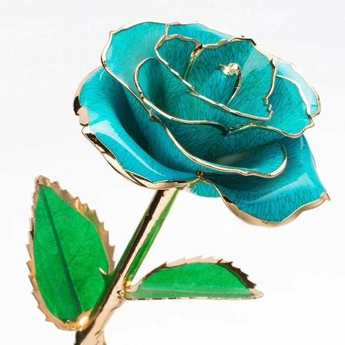24K Gold-plated Rose Flower With A Gift Box Valentine's Day Gift by JeansDenim.Store