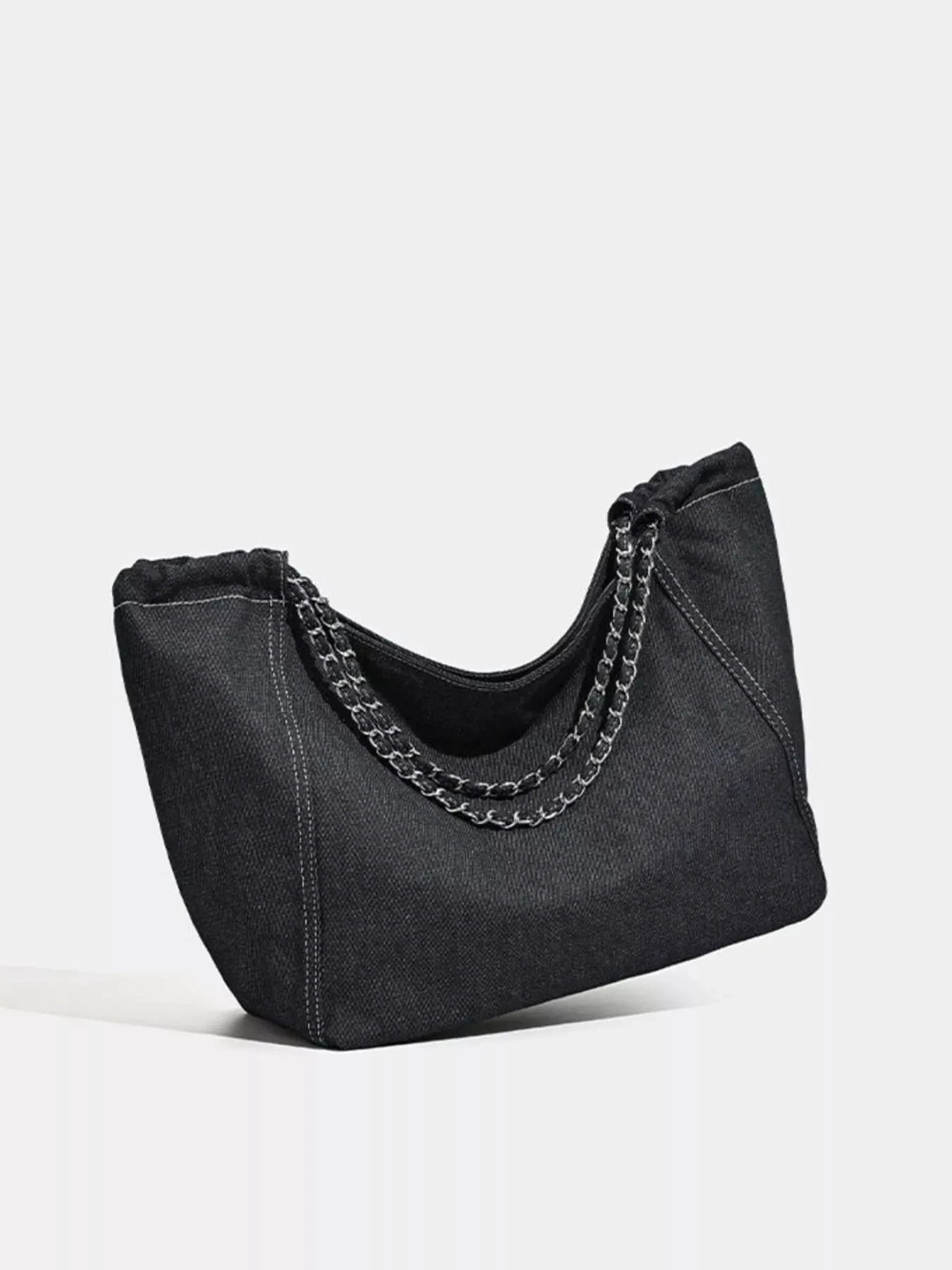 Chain Strap Tote Bag by Trendsi