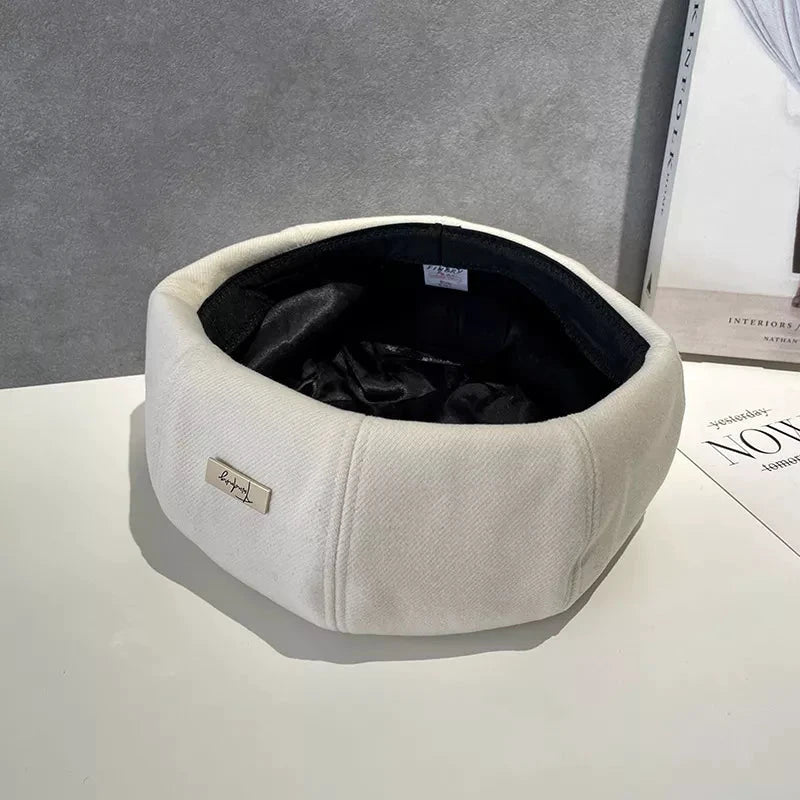Classic Solid Color Beret Hat by Trendsi