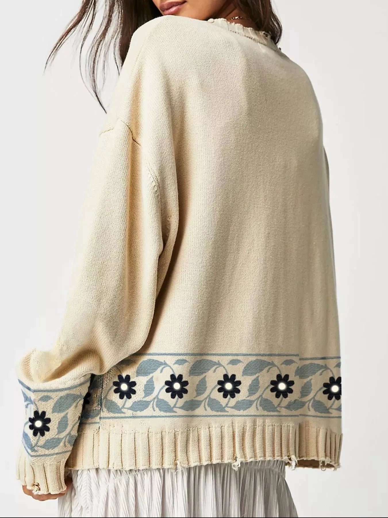 Horse Button Down Cardigan by Trendsi