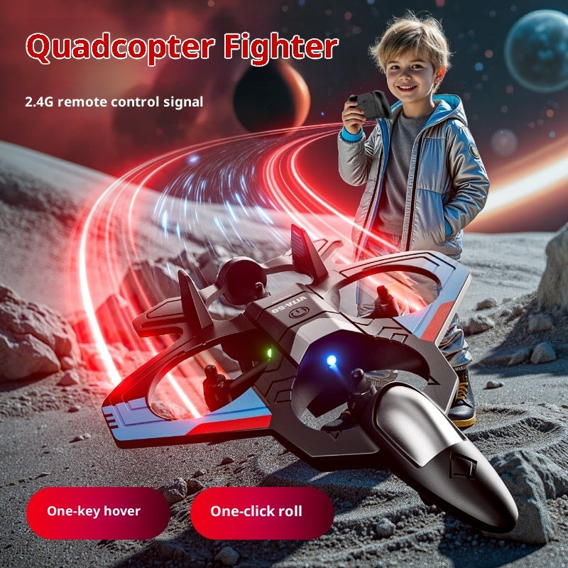 4DRC Remote Control Aircraft V50 Children's Fighter Model Airplane Boy Toy