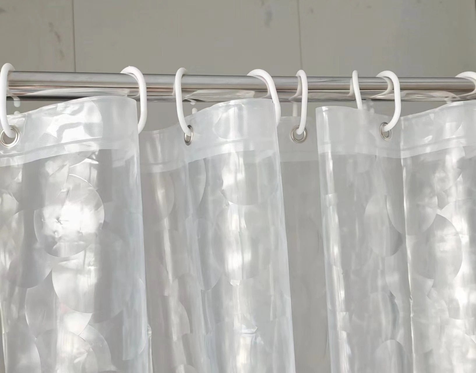 3D Water Cube Shower Curtain, Silk Pattern Waterproof Bathroom Partition Curtain, Cobblestone Curtain by eprolo