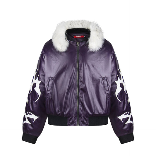 Hip hop cleanfit fur collar cotton jacket by eprolo