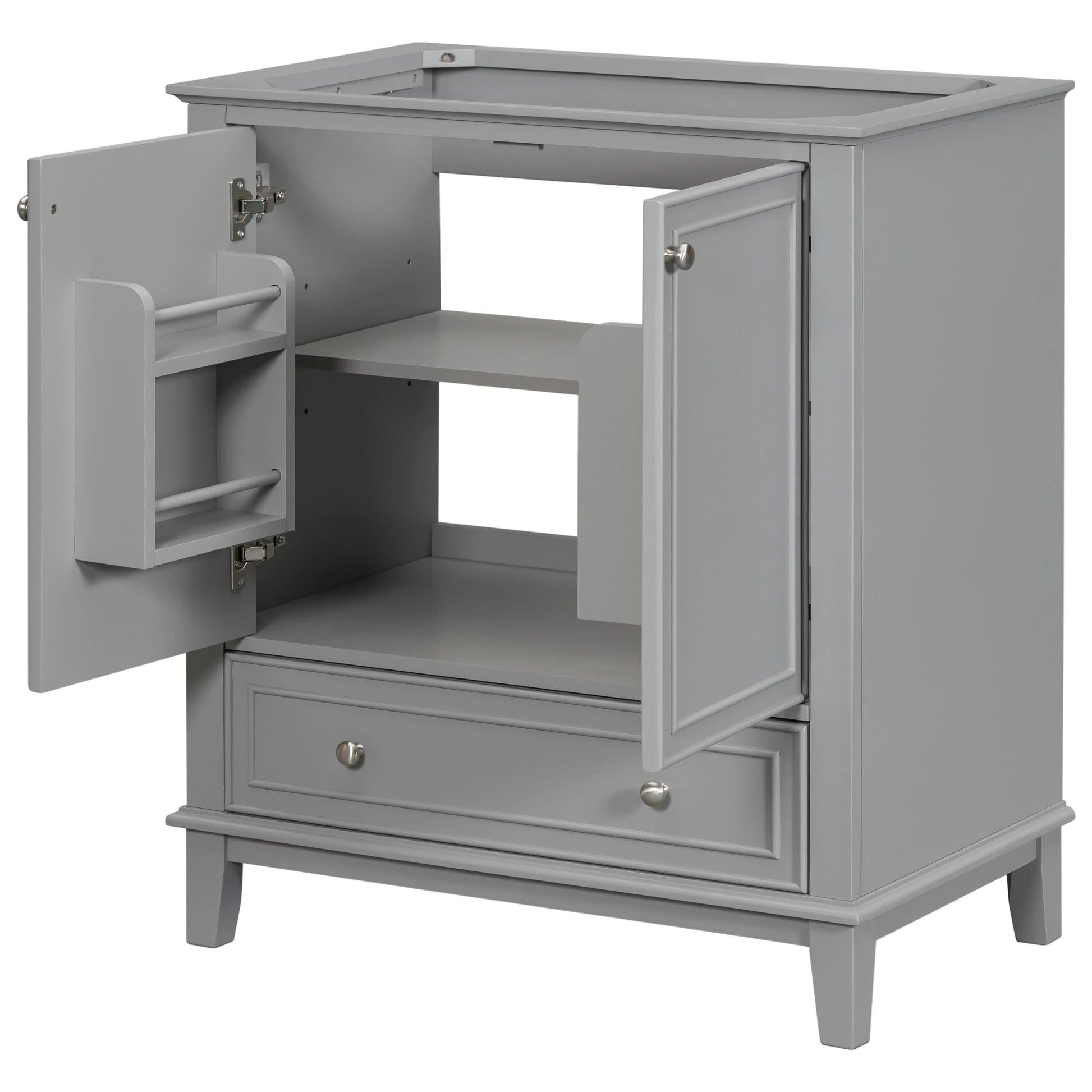 30 inch bathroom vanity no sink base only gray by eprolo