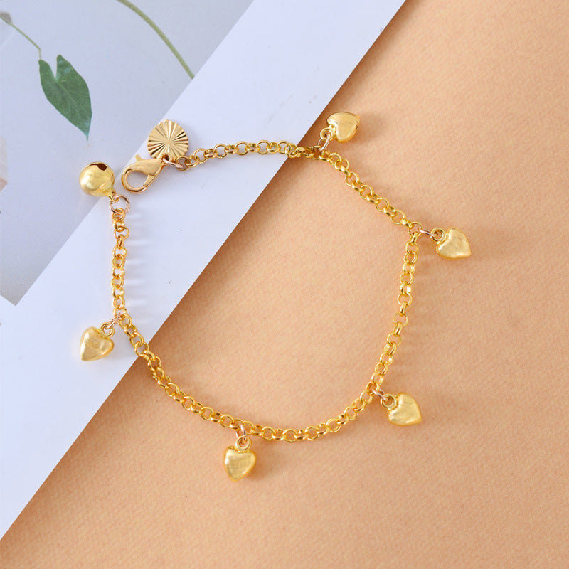 New Simple And Versatile Women Heart Charms Bracelet Women & Teen Girls Jewelry Fashion Jewelry