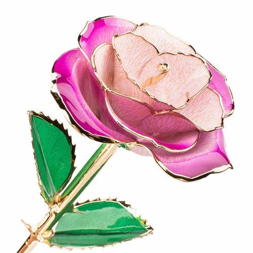 24K Gold-plated Rose Flower With A Gift Box Valentine's Day Gift by JeansDenim.Store