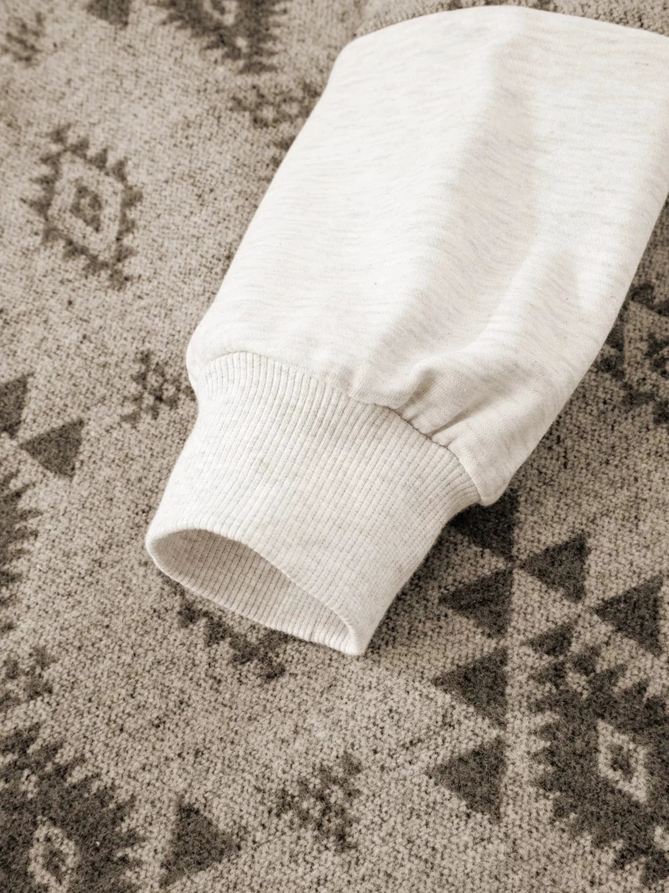 Western Aztec Print Color Block Patchwork Drawstring Hooded Shacket by Trendsi