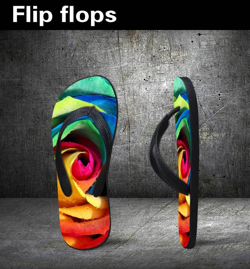 Men Women Customized Picture Summer Fruit Colorful Beach Flip-flops