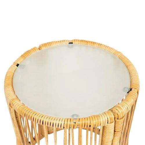 3-Piece Outdoor Patio Wicker Set with Thick Cushions by Jeansdenim.store