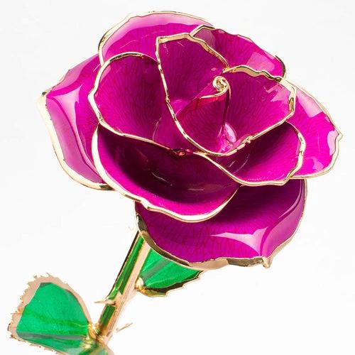24K Gold-plated Rose Flower With A Gift Box Valentine's Day Gift by JeansDenim.Store