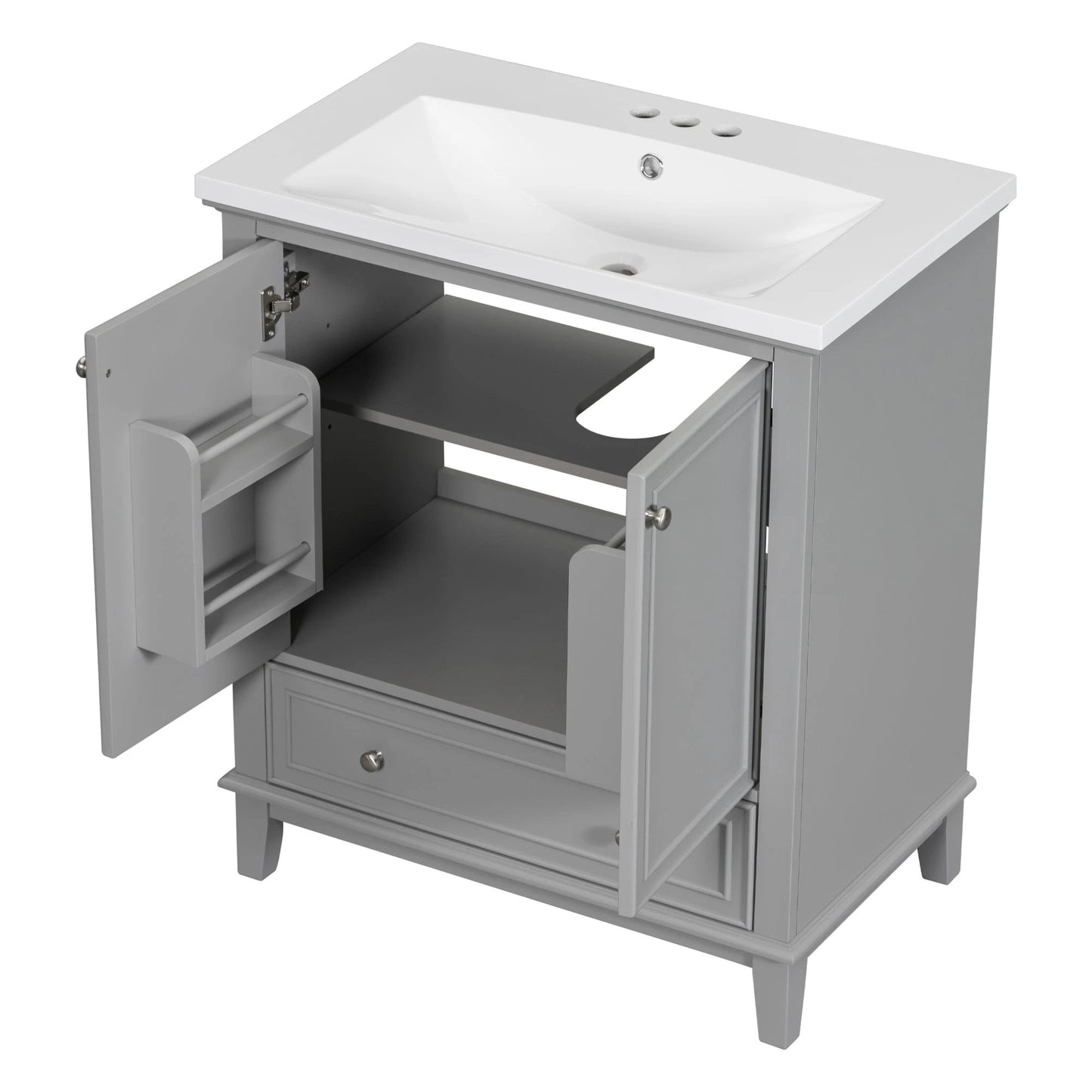 30inchgrey Bathroom Vanity with Sink by eprolo