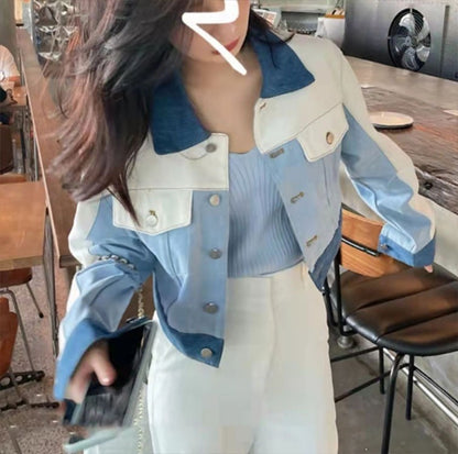 Women's Casual Short Denim Jacket