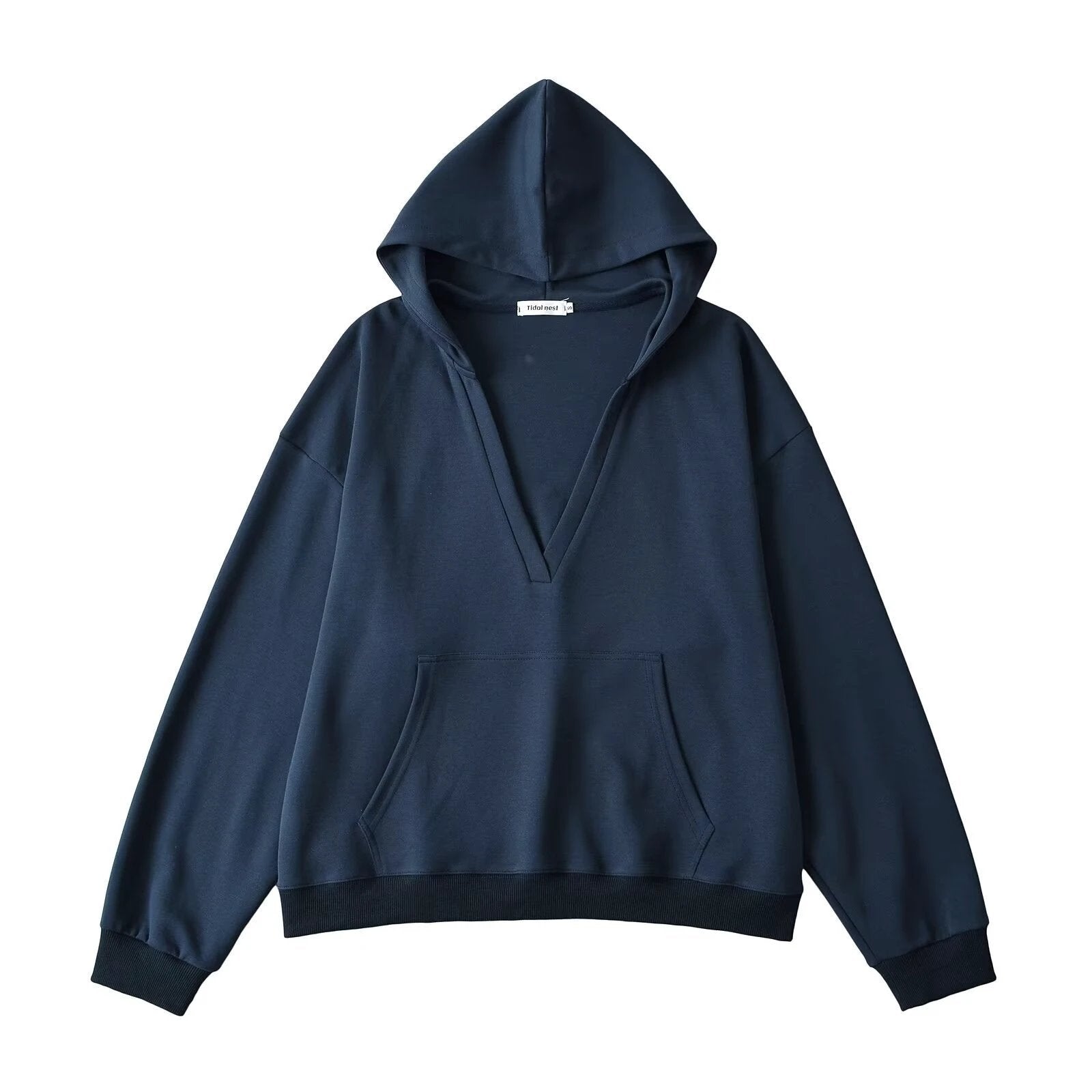 V-neck hooded long sleeved sweatshirt by eprolo