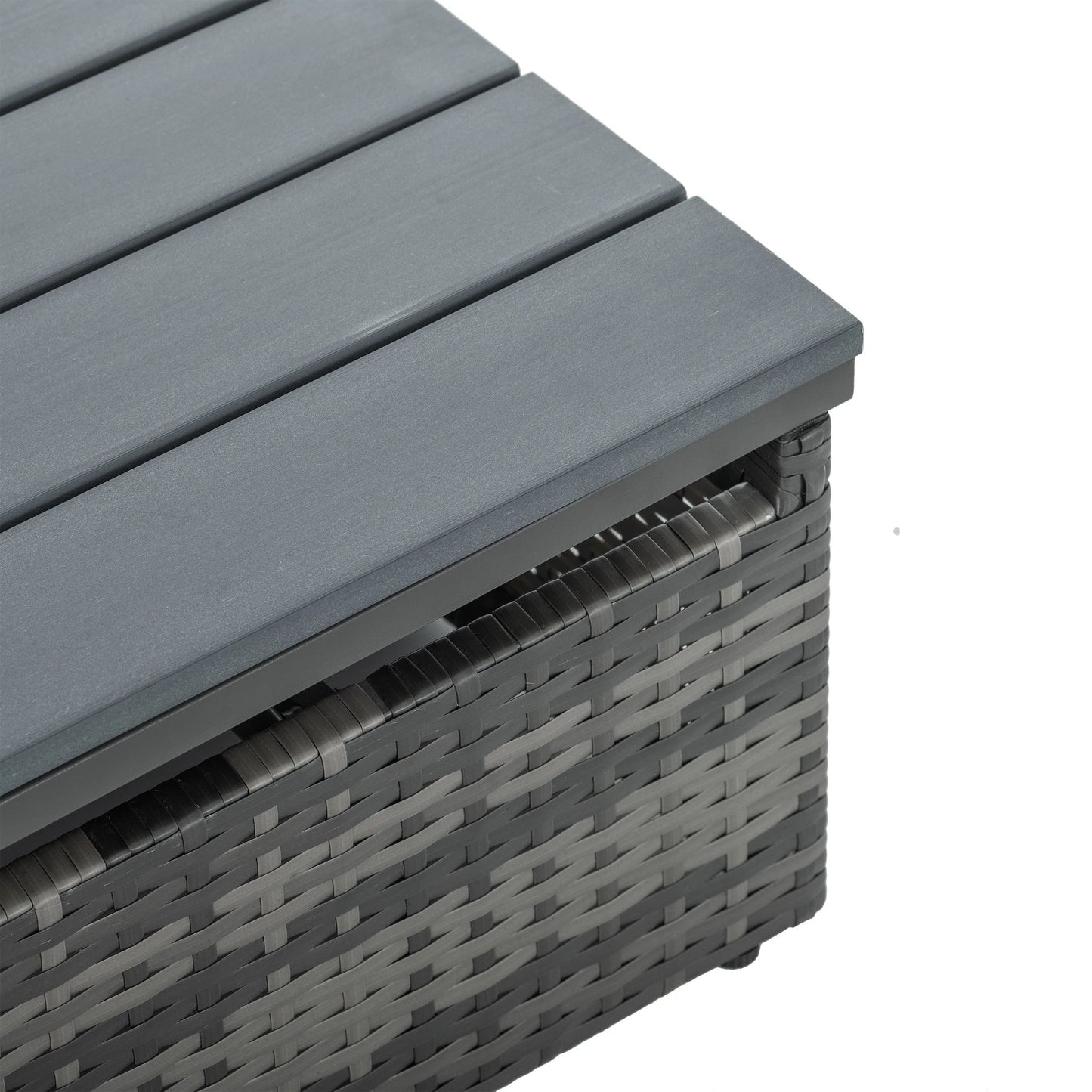 Patio Furniture, Outdoor Furniture, Seasonal PE Wicker Furniture,5 Set Wicker Furniture With Plywood Coffee Table by eprolo