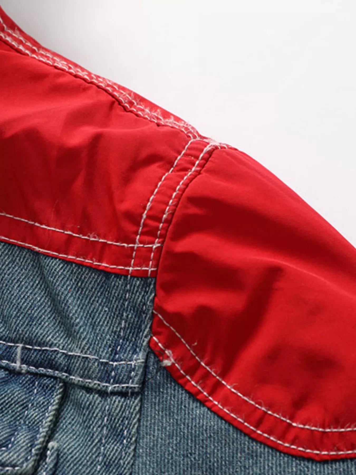 Men's Full Size Faux Fur Collar Denim Jacket Plus Size by Trendsi