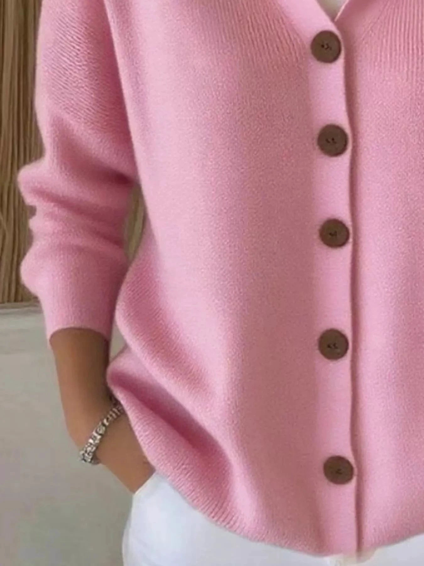 Full Size Hooded Button-Down Knit Cardigan Plus Size by Trendsi