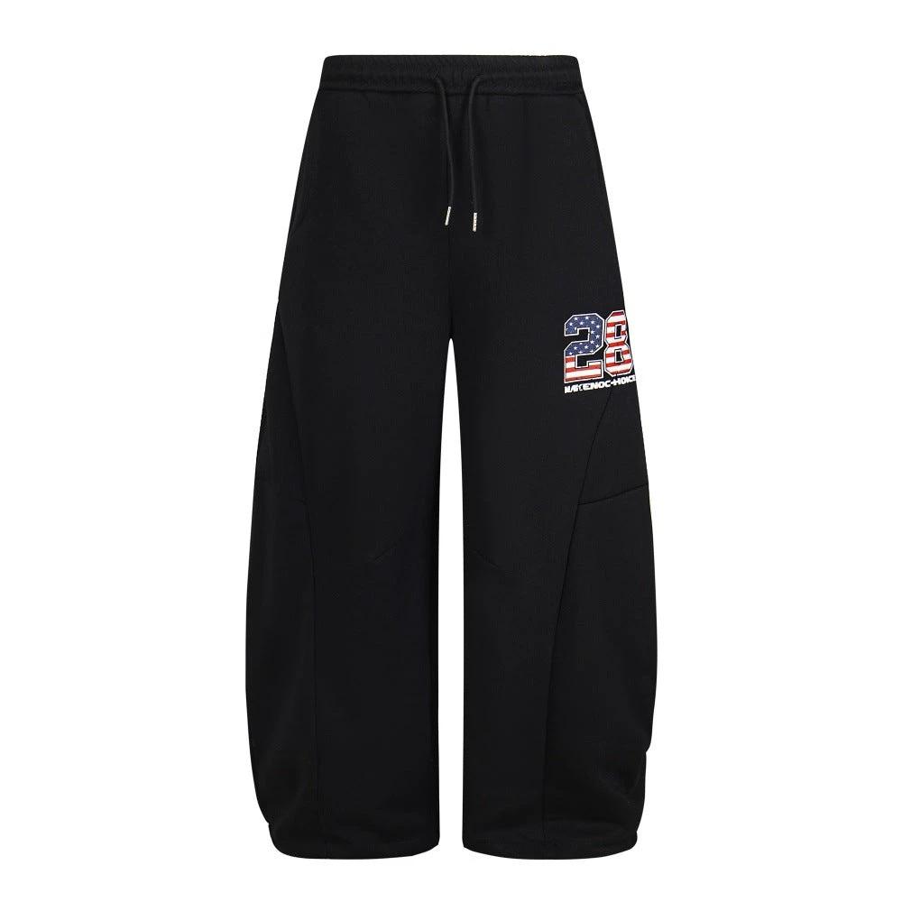 Embroidered Sports Pants With Adhesive Fabric by eprolo