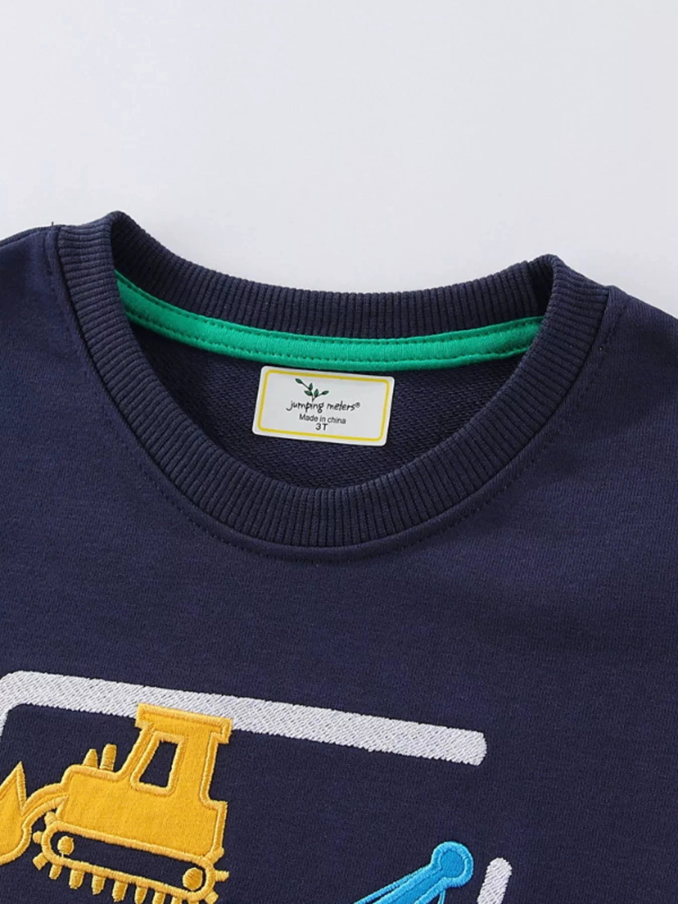 Children's Construction Vehicle Crew Neck Sweatshirt by Trendsi