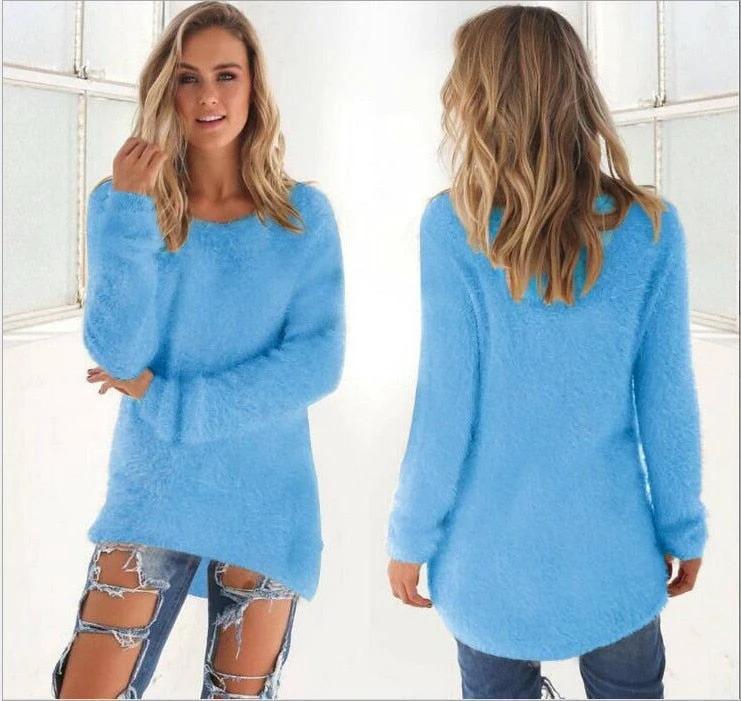 Super Soft And Comfortable Self-Cultivation Solid Color O Neck Pullover Women's Sweater Fashion Sexy Top Ladies Hipster Clothing by eprolo