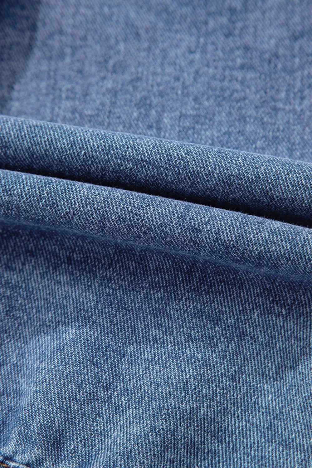 Button Up Cap Sleeve Denim Jacket by Trendsi