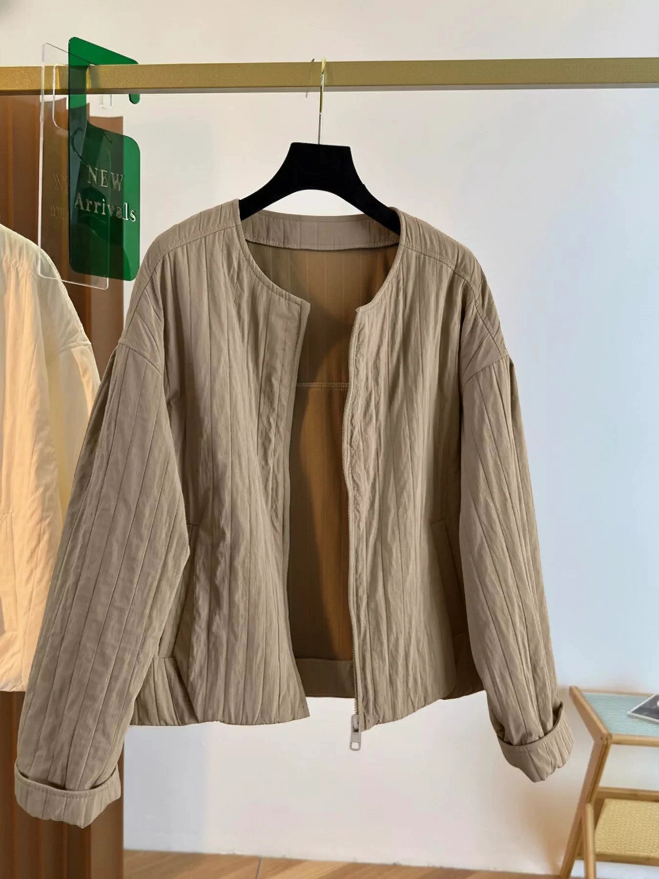 Zip Up Lightweight Jacket by Trendsi