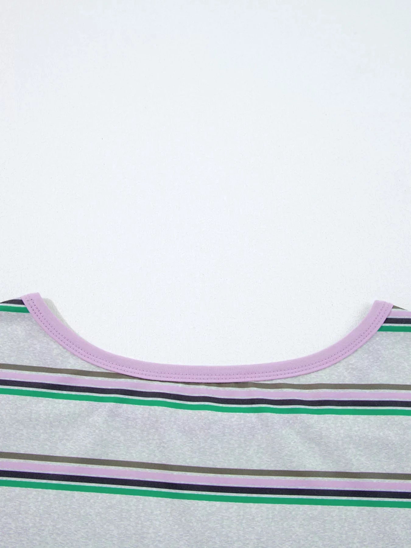 Stripe Oversize Drop Shoulder Long Sleeve Casual Top by Trendsi