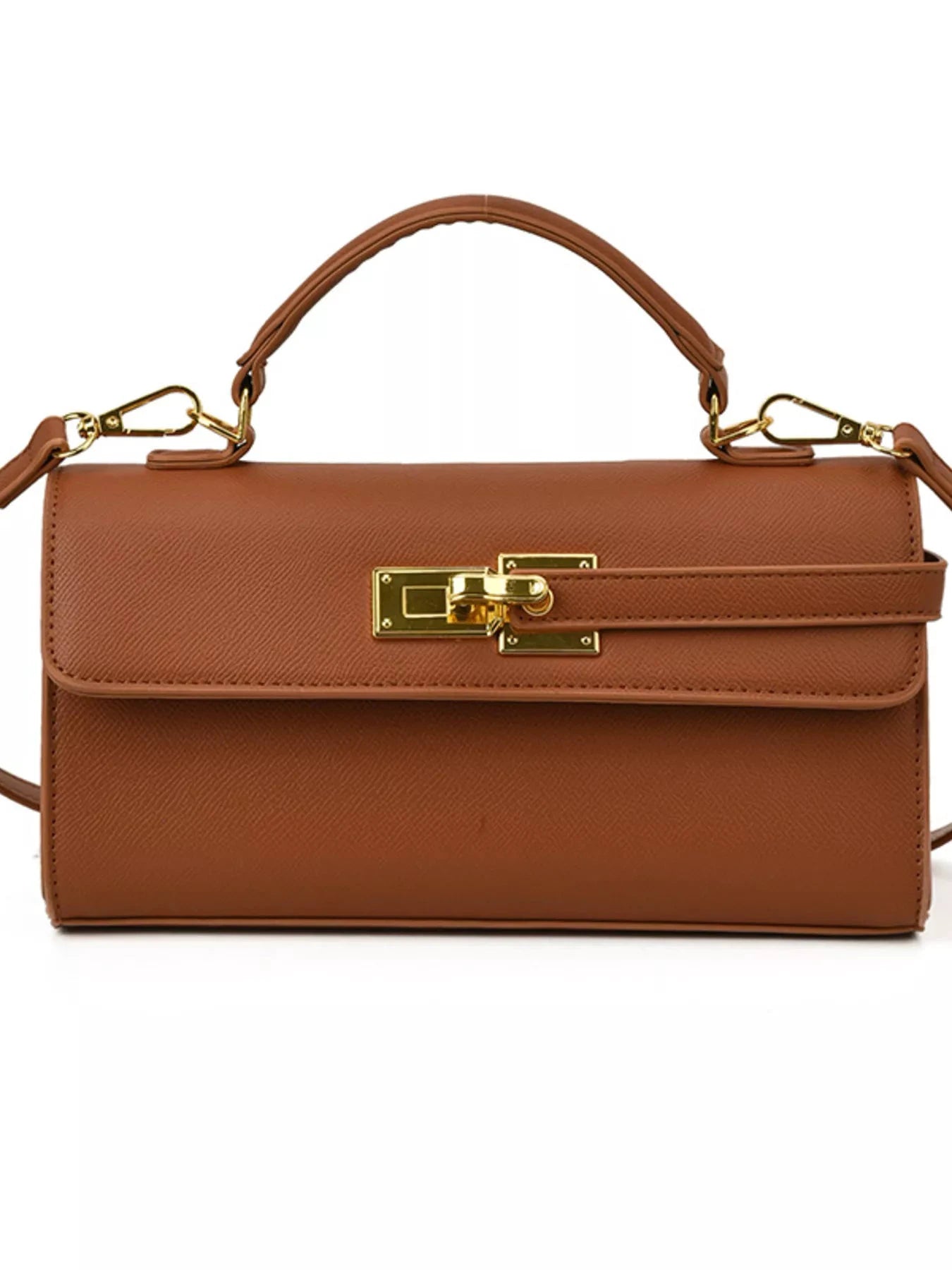 Golden Clasp Crossbody Bag by Trendsi